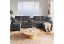 LANKI U-Form Wohnlandschaft mit Hockern, Stauraum & USB-Ladestation Bild 5