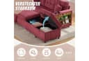 Odikalo 3-Sitzer Cord Sofa Ausziehbett mit Stauraum & USB-C Bild 5