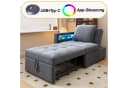 Odikalo Chaiselongue Loungesofa Beige Grau Verstellbar Bild 5