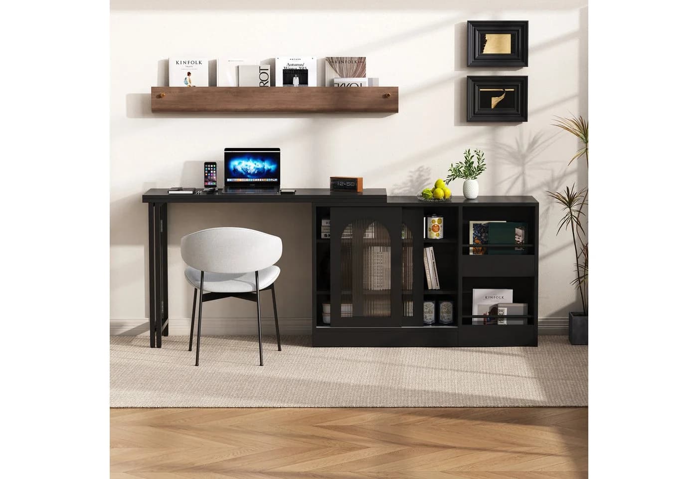 Odikalo Bartisch Sideboard mit Esstisch, Ausziehbar, Drehbar - Bild 3