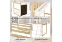 Odikalo Hochbett 90x200 mit Maltafel und Stauraum Bild 3