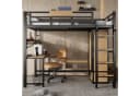 Odikalo Hochbett 90x200 mit Kleiderschrank und Schreibtisch Bild 3