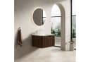 Odikalo Waschtisch mit Waschbecken Wandmontiert 80cm Walnuss Bild 1