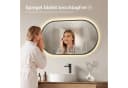 EMKE Badspiegel Oval mit LED, dimmbar, 3 Lichtfarben & Antibeschlag Bild 1