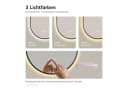 EMKE Badspiegel Oval mit LED, dimmbar, 3 Lichtfarben & Antibeschlag Bild 3