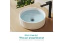 EMKE Aufsatzwaschbecken Keramik Rund 36 cm Weiß Bild 3
