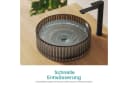 EMKE Aufsatzwaschbecken 40 cm Rundes Glas Bild 1