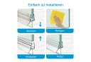 MEYKOERS Duschdichtung Ersatzdichtung 80-100 cm Wasserabweiser für 7-8 mm Glas Bild 5