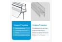 MEYKOERS Duschdichtung Ersatzdichtung 80 cm Transparent PVC Bild 5