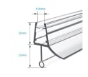 MEYKOERS Duschdichtung Ersatzdichtung Wasserabweiser Duschdichtung für 4-6 mm Glas, L: 80 cm Bild 4
