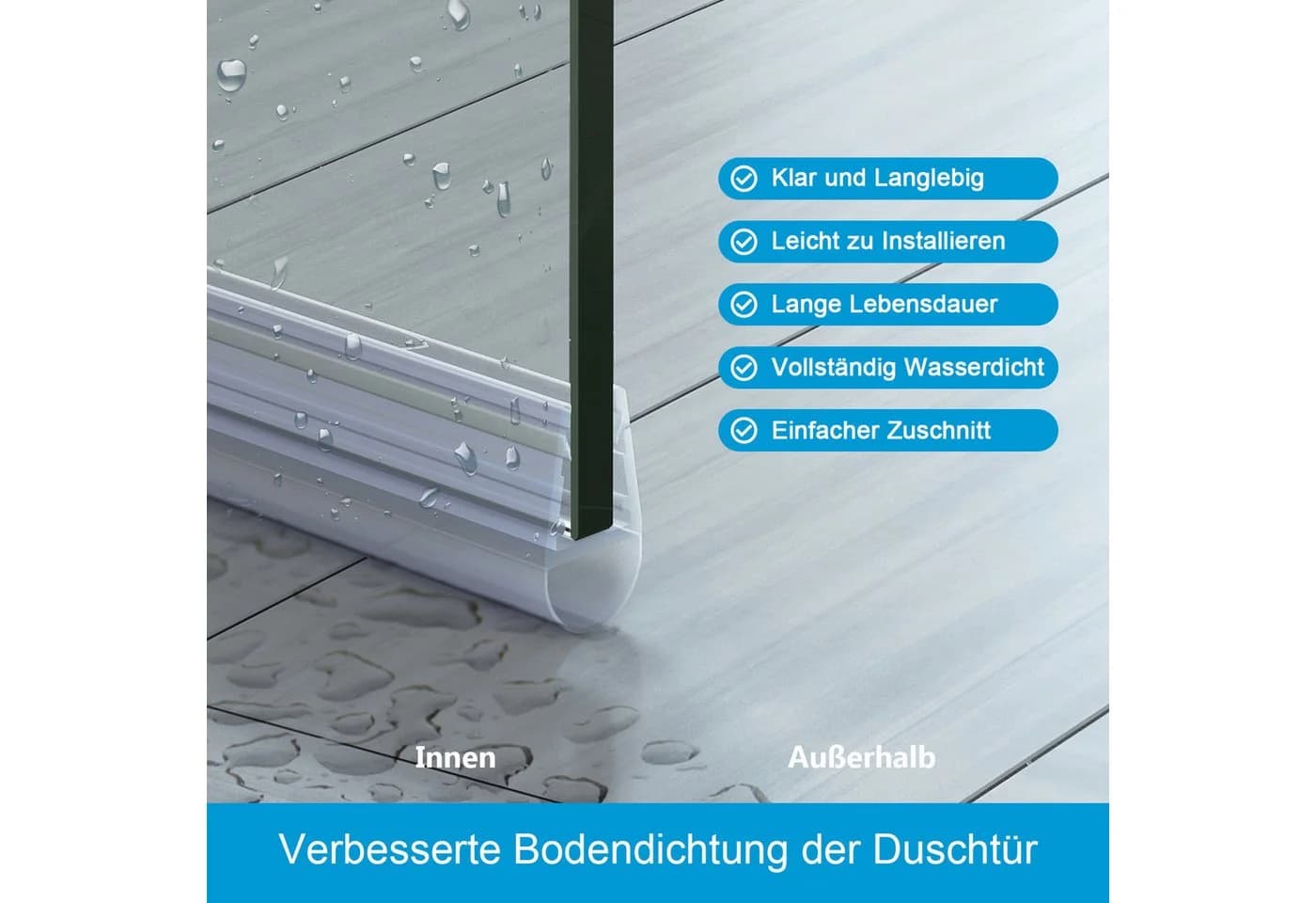 MEYKOERS Duschdichtung Wasserabweiser 60 cm - Bild 3