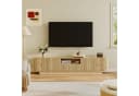 SVEYLXA TV-Lowboard 175 cm mit Rillen-Schiebetüren Beige Bild 3