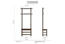 AQIMUELE Garderobe mit Sitzbank und 11 Haken Bild 1