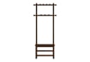 AQIMUELE Garderobe mit Sitzbank und 11 Haken Bild 2