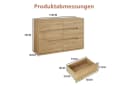 SVEYLXA Kommode 6 Schubladen Holzoptik Beige Modern Bild 4
