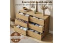 SVEYLXA Kommode 6 Schubladen Holzoptik Beige Modern Bild 5