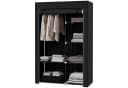 MC Star Stoffschrank 6 Fächer Vliesoptik Faltgarderobe Schwarz Bild 2