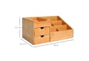 MC Star Schreibtischorganizer Bambus 2 Schubladen Bild 1
