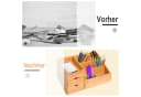 MC Star Schreibtischorganizer Bambus 2 Schubladen Bild 4