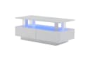 MC Star LED-Couchtisch Acryl Weiß mit Stauraum Bild 2