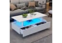 MC Star LED-Couchtisch Acryl Weiß mit Stauraum Bild 4
