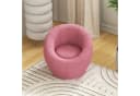 MC Star Loungesessel Plüschsessel Rosa Teddyfell 360° drehbar Bild 1