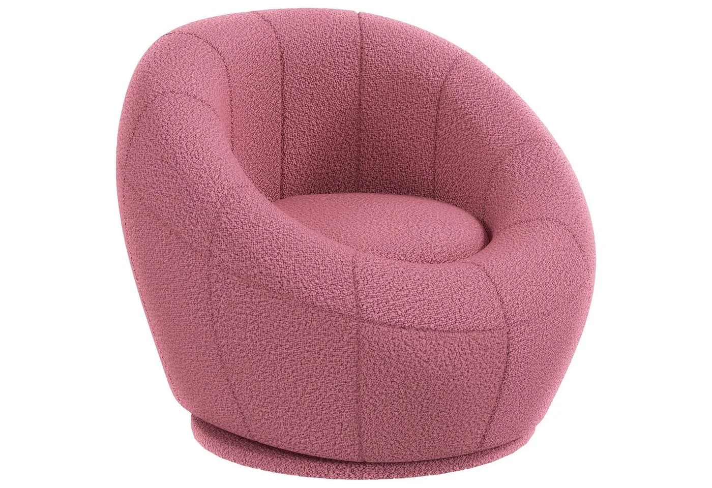 MC Star Loungesessel Plüschsessel Rosa Teddyfell 360° drehbar - Bild 2