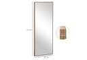 MC Star Ganzkörperspiegel Wandspiegel 125x45cm Holzrahmen Natur Bild 5