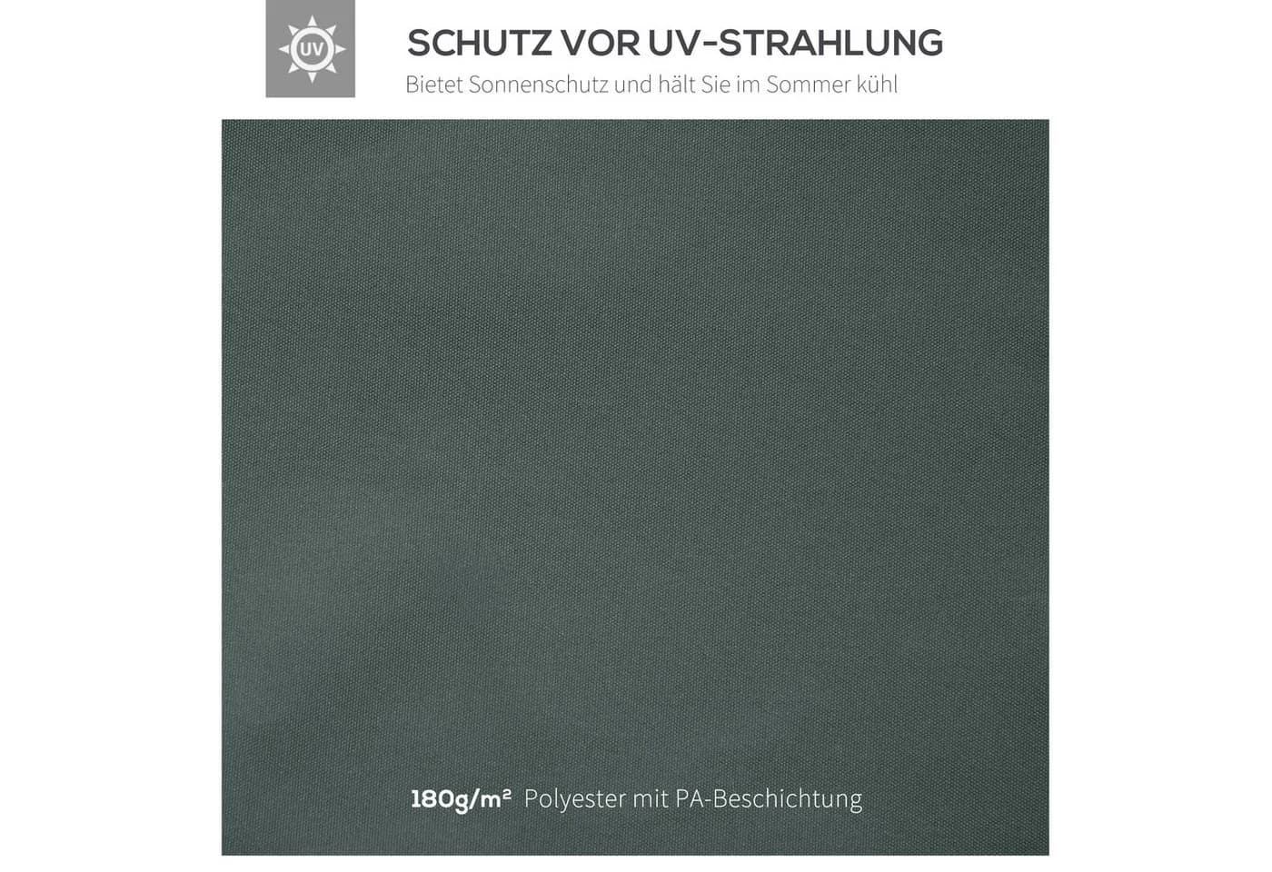 MC Star Pavillon-Ersatzdach 3x3m Grau UV-Schutz - Bild 5