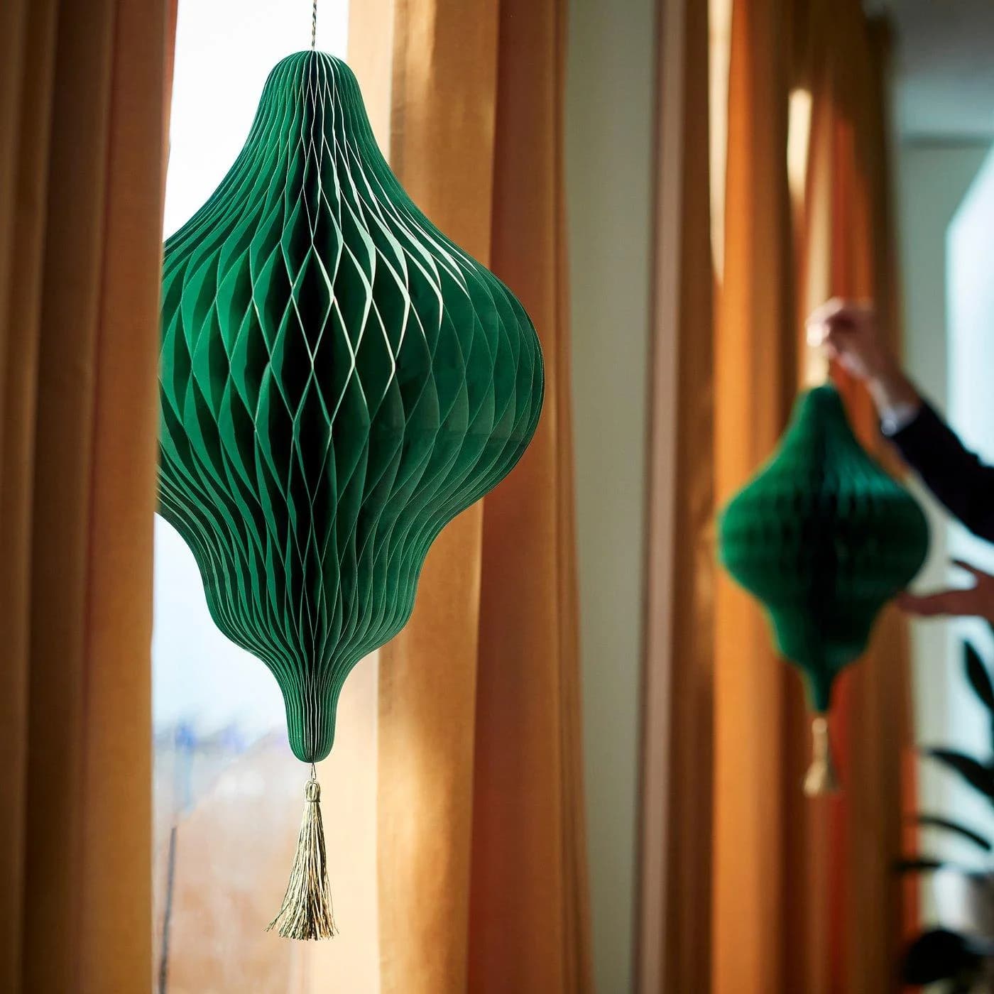 IKEA GOKVÄLLÅ Dekoration Grün Papier