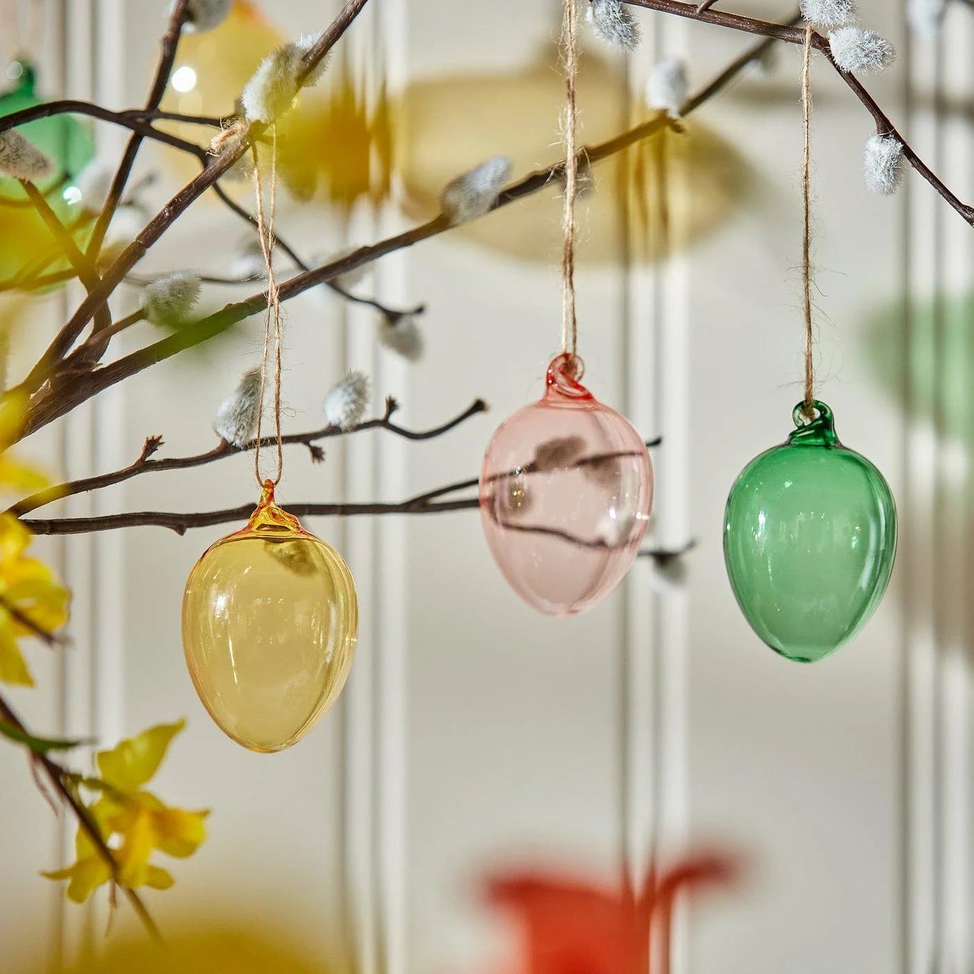 IKEA TJÄRLEK Hängedekoration Glas Bunt