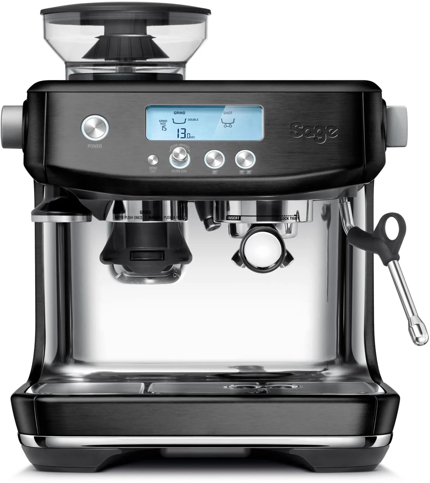 Sage Barista Pro Espressomaschine schwarz Edelstahl