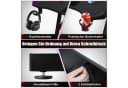 Clanmacy Gamingtisch Schwarz Ergonomische Z-Form mit Kabelmanagement Bild 3