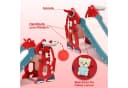 Clanmacy 4-in-1 Kinderrutsche mit Basketballkorb Rot Bild 5