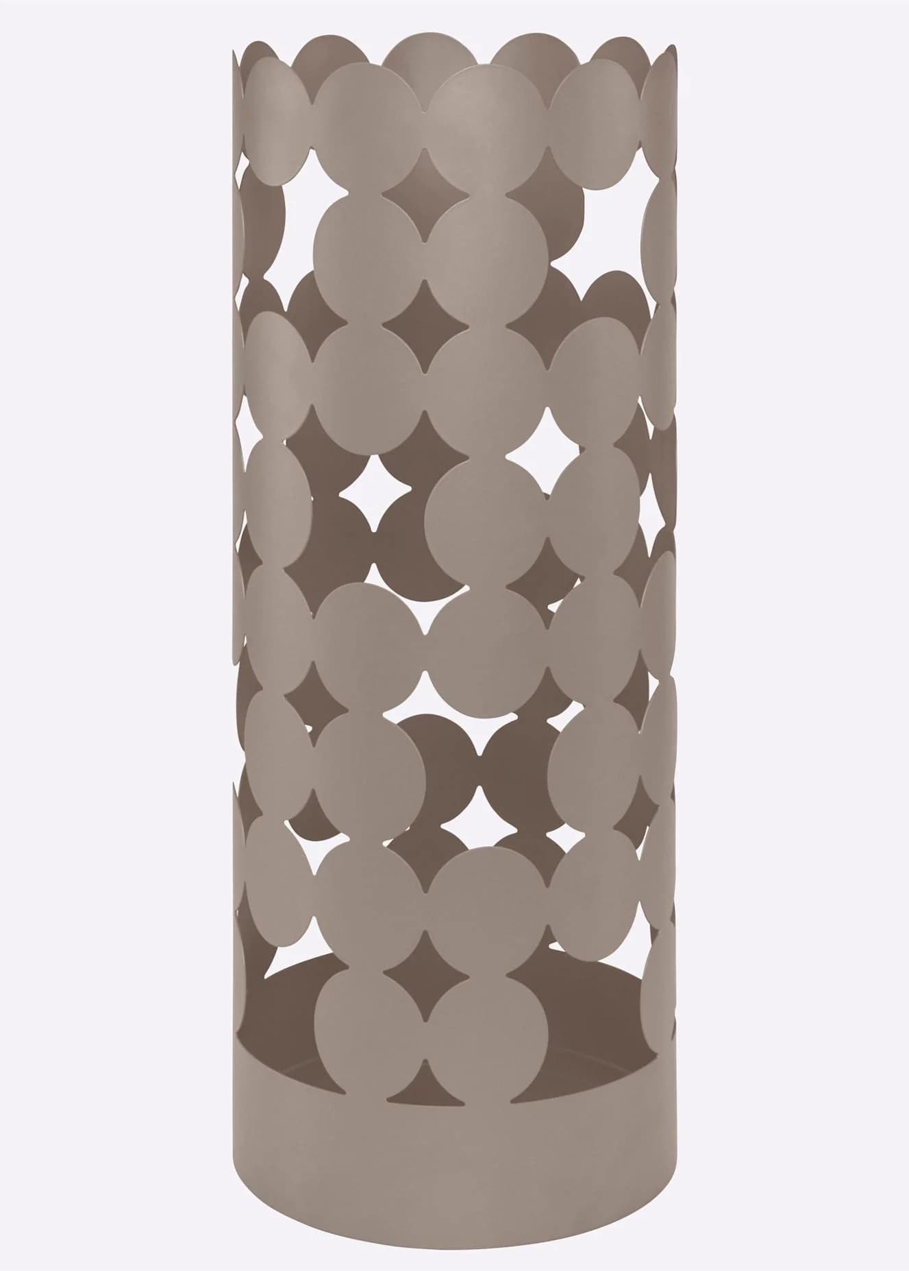 HEINE HOME Schirmständer Taupe Lackiertes Eisen Mit Abtropfschale