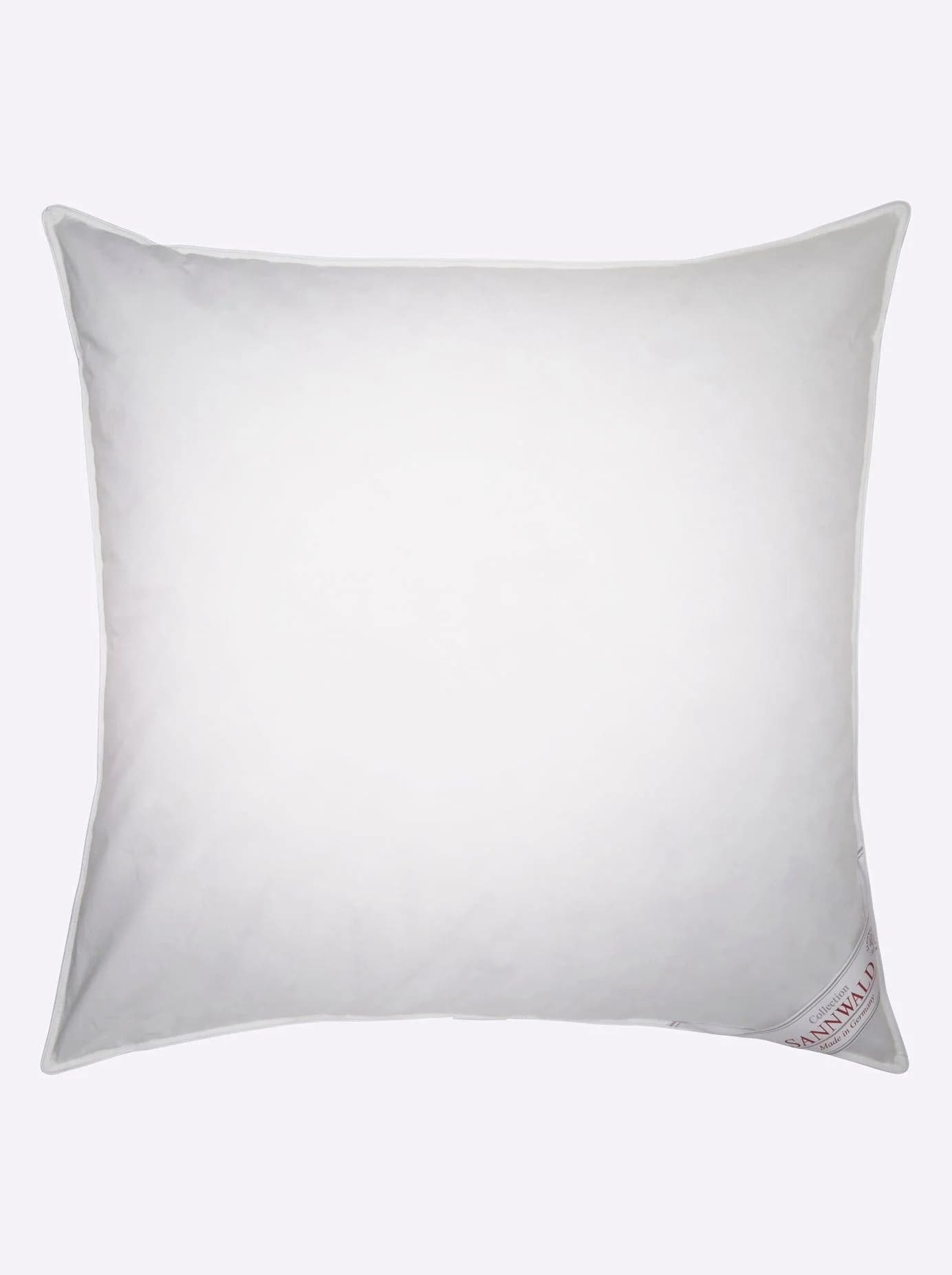 SANNWALD Federkissen 80x80 cm Weiß Baumwolle