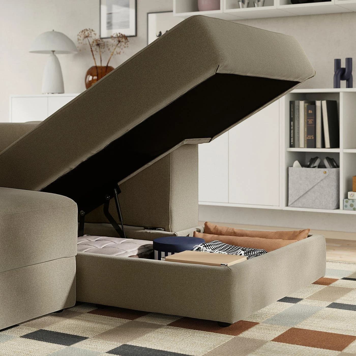 IKEA JÄTTEBO Récamierenelement rechts braunbeige