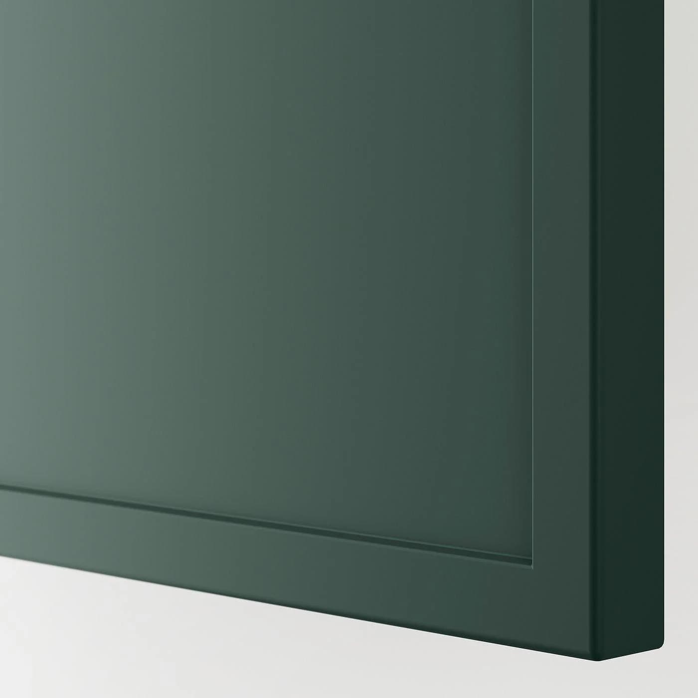 IKEA METOD Hochschrank für Kühl-/Gefrierschrank ASPUDDEN Weiß/Dunkelgrün