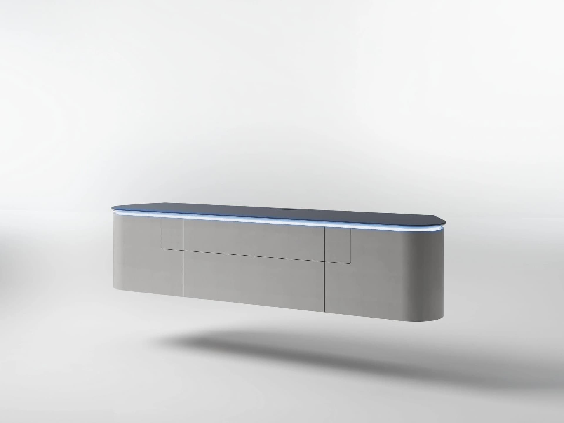 Lowboard DSIGN ESANO mit LED-Beleuchtung und Soft-Close