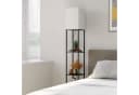 TUWENA Stehleuchte mit Regal Schwarz E27 LED Dimmbar Bild 4