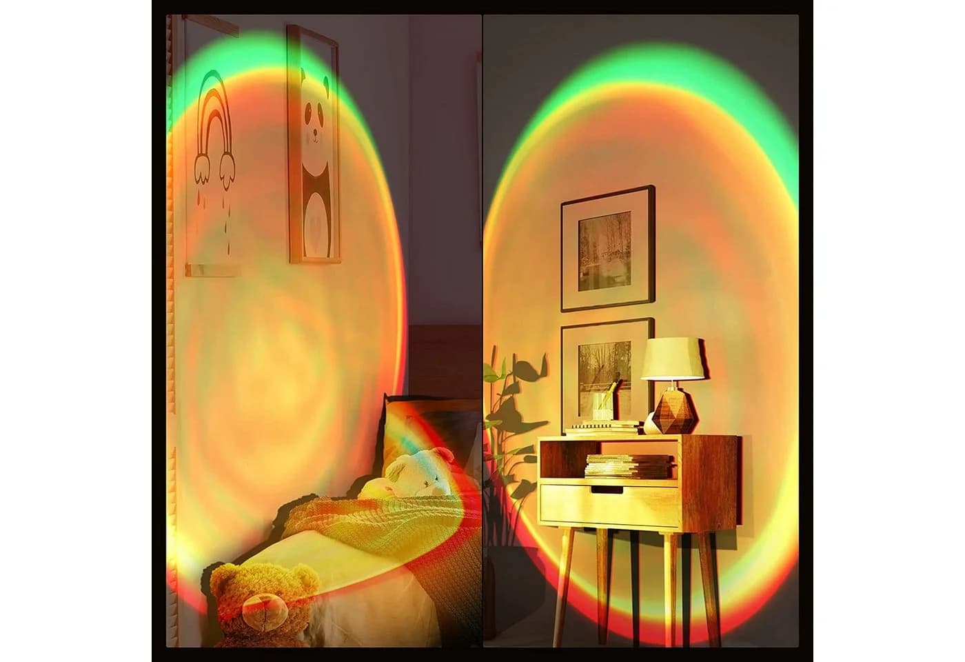 TUWENA LED Sunset Lamp mit 16 Modi, Fernbedienung & Stativ - Bild 3