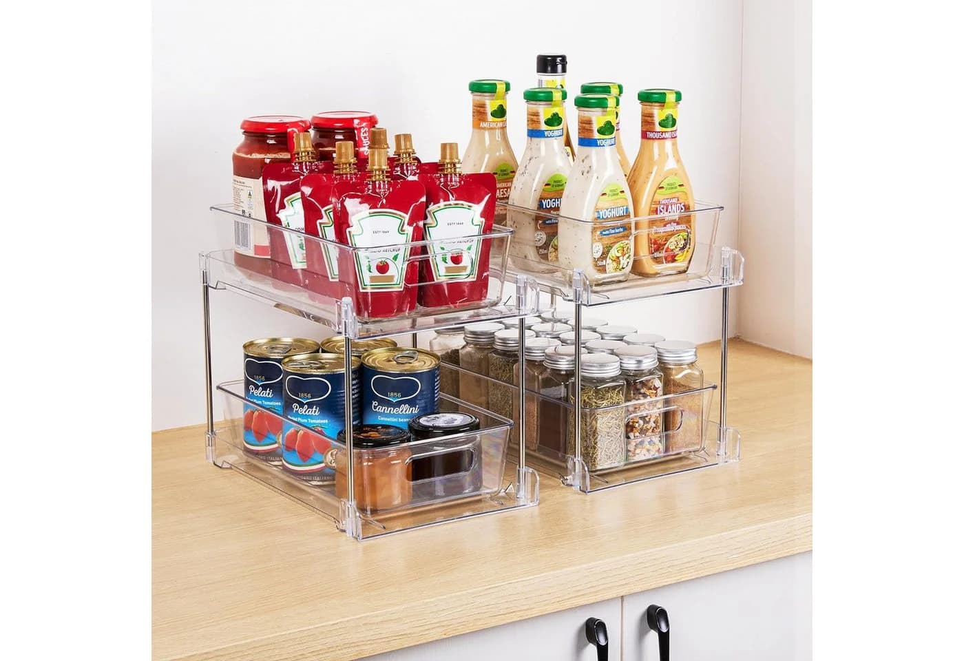 TUWENA Organizer Multifunktionale Spülschrank Doppelschicht Unterschrank - Bild 4