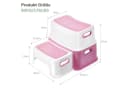 TUWENA Tritthocker Kinder 2 Stufen Rosa Bild 5
