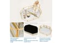TUWENA Duschregal Verspiegeltes Tablett Gold - Make-up Organizer Bild 3