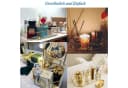 TUWENA Duschregal Verspiegeltes Tablett Gold - Make-up Organizer Bild 5