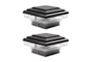 TUWENA Solar Pfostenkappe 2er Set IP65 Wasserdicht für Gartenpfosten Bild 2