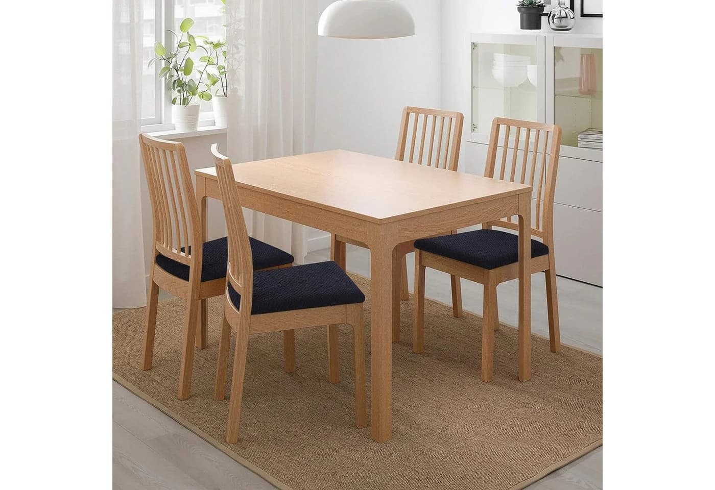 TUWENA Stuhlbezug Schwarz Stretch 2-er Set für Esszimmerstühle