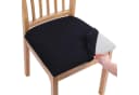 TUWENA Stuhlbezug Schwarz Stretch 2-er Set für Esszimmerstühle Bild 2