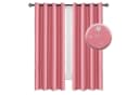 TUWENA Verdunkelungsvorhang 2er Set Rosa mit silbernen Sternen Bild 2