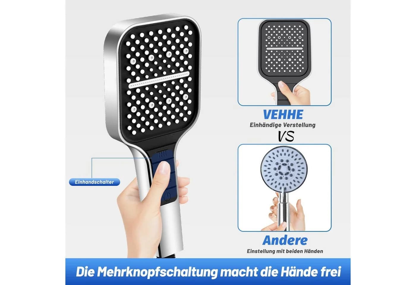 TUWENA Handbrause 7 Strahlarten Duschkopf - Bild 4